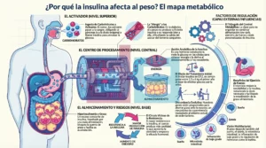 ¿Por qué la insulina afecta el peso? El mapa metabólico